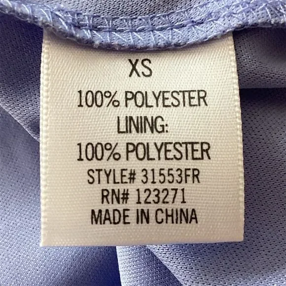 Lush Women's XS Periwinkle Blue Halter A-Line Knee Length Dress - Picture 8 of 12